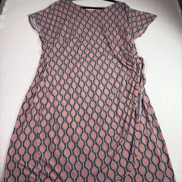 Robbie Bee Dress Signature Pink/Grey/White Sleeveless‎ Tie Sz 2XL Office Party - Picture 7 of 16